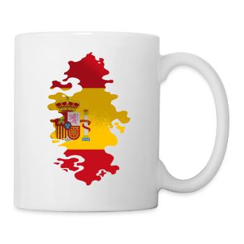 Drapeau d’Espagne Vintage Drapeau espagnol d’occasion Look - Mug blanc - blanc - Droite