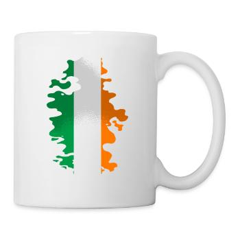 Ireland Flag Vintage Irish Flag Dublin - Mug - white - Right