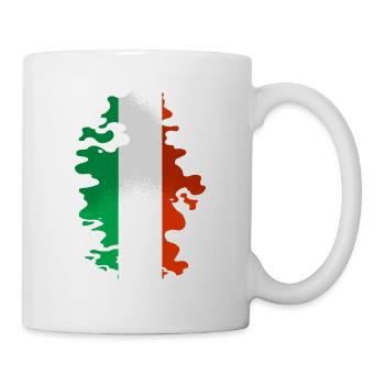Italie Drapeau Vintage Drapeau Italien Occasion Look - Mug blanc - blanc - Droite