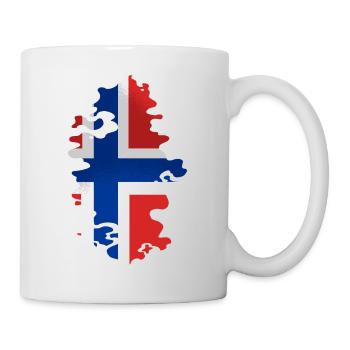 Norway Flag Scandinavia Norwegian Flag - Mug - white - Right