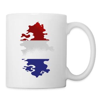 Niederlande Flagge Holland Niederländische Fahne - Tasse - Weiß - Rechts
