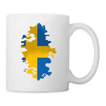 Suède Drapeau Scandinavie Drapeau suédois - Mug blanc - blanc - Droite