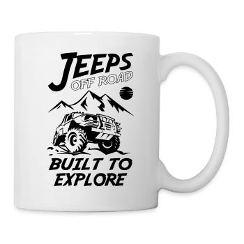 Jeeps Off Road construites pour explorer - Mug blanc - blanc - Droite