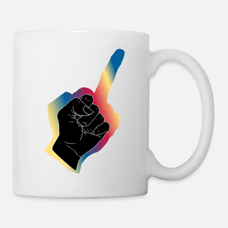Aura de poing noir - Mug blanc - blanc