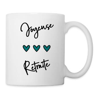 RETRAITE. BONNE RETRAITE. JOYEUSE RETRAITE - Mug blanc - blanc - Droite