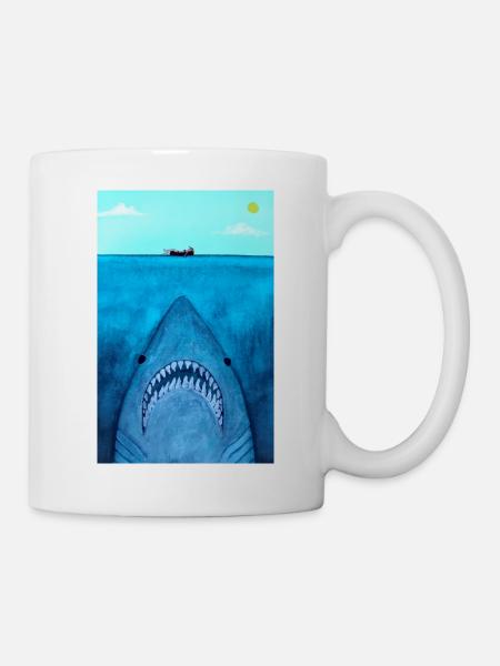 Shark Attack - Mug - white