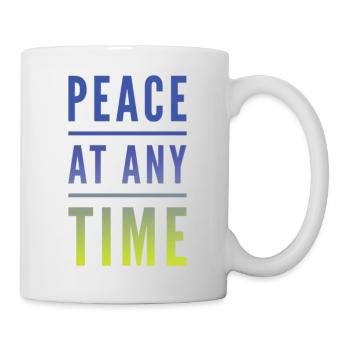 Peace At Any Time - Tasse - Weiß - Rechts