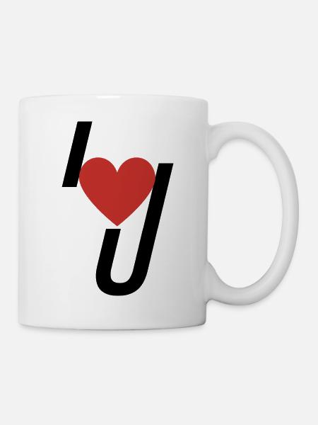 I heart U - Mug - white