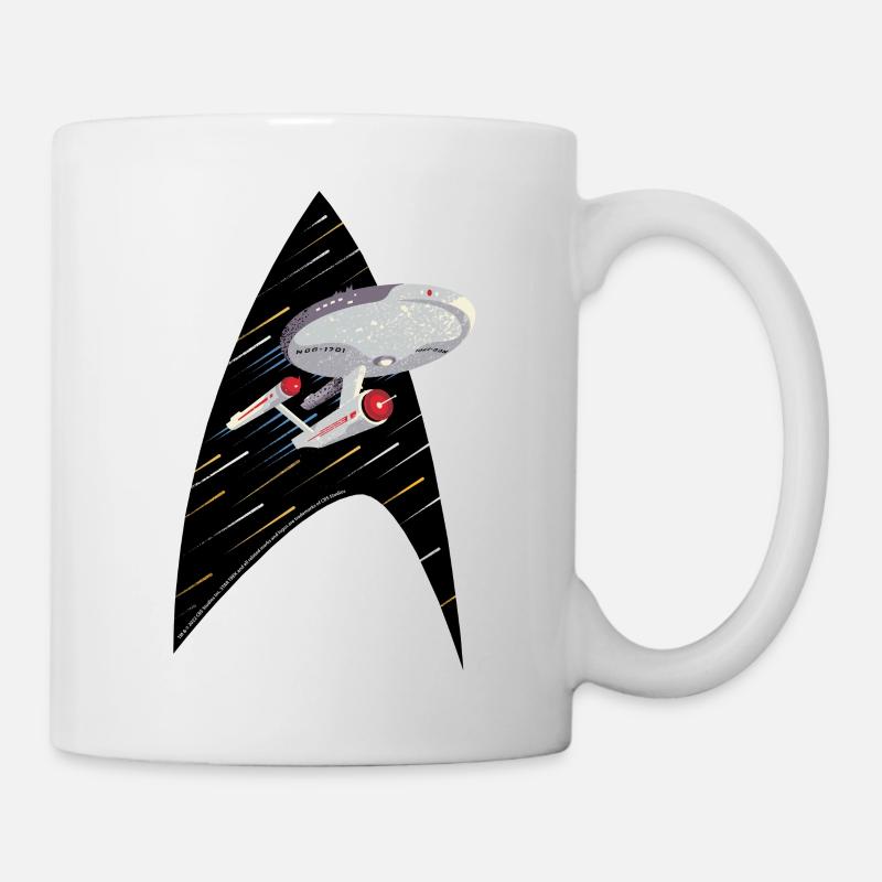 Star Trek The Original Series USS Enterprise Logo - Mug - white