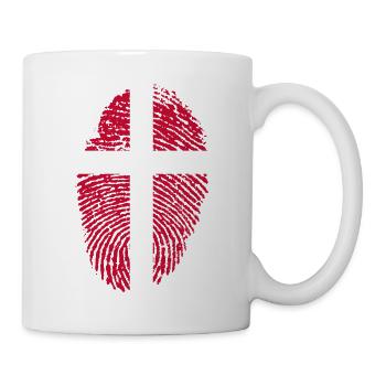 Flag of Denmark - Mug - white - Right