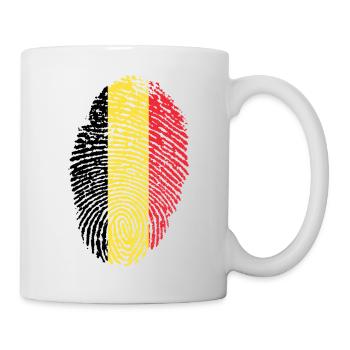 Drapeau de la Belgique - Mug blanc - blanc - Droite