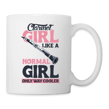 Clarinet Girl Klarinette Musikerin Geschenk - Tasse - Weiß - Rechts