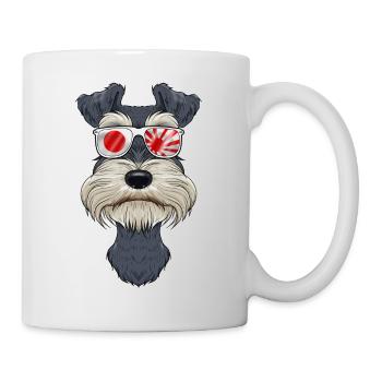 Miniature Schnauzer Japan Sunglasses I Japanese - Tasse - Weiß - Rechts