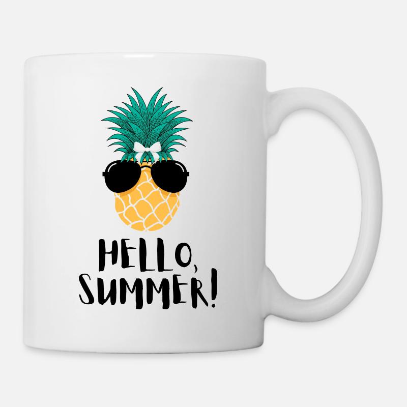 Bonjour ananas d’été - Mug blanc - blanc
