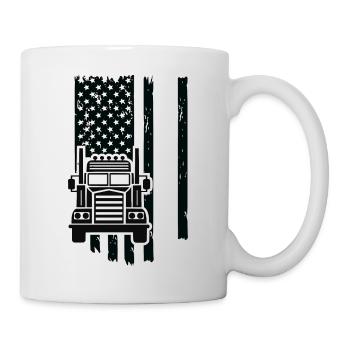 Camion USA - Mug blanc - blanc - Droite