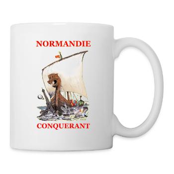 NORMANDIE CONQUERANT Kreation Louis RUNEMBERG © - Tasse - Weiß - Rechts