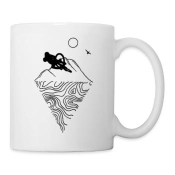 MTB Lifestyle - Lignes de comptoir 2 - Mug blanc - blanc - Droite