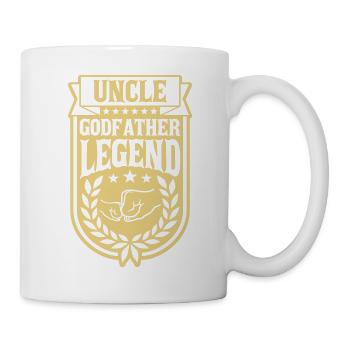Citation de légende de l’oncle parrain - Mug blanc - blanc - Droite