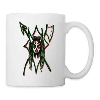 Ork-Kopf - Tasse - Weiß - Rechts