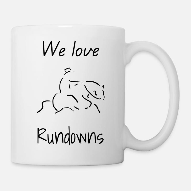 We love Rundowns - Tasse - Weiß