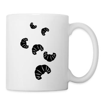 Croissant Symbol - Tasse - Weiß - Rechts