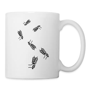 Spieß grill Icon - Tasse - Weiß - Rechts