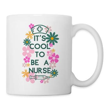 T-shirt cadeau Infirmière - Mug blanc - blanc - Droite