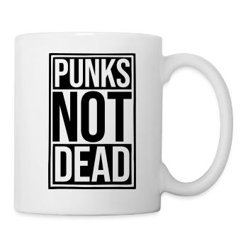 punks not dead quote - Mug - white - Right