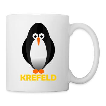 Pinguin in Krefeld - Tasse - Weiß - Rechts