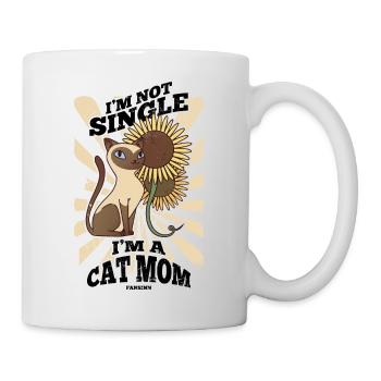 beste Katzenmama Katzendame Katzenbesitzer Geschen - Tasse - Weiß - Rechts