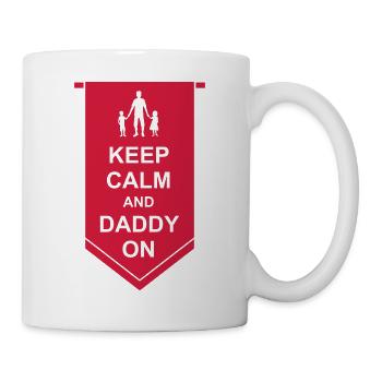 Bannière Keep Calm Daddy - Mug blanc - blanc - Droite