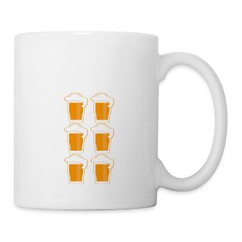 j ai enfin le pack de 6 - humour bière - Mug blanc - blanc - Droite