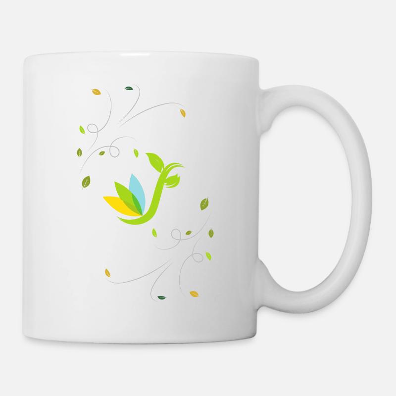 Regen der Blumen - Tasse - Weiß