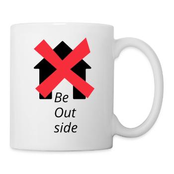 Be Outside logo - Tasse - Weiß - Rechts