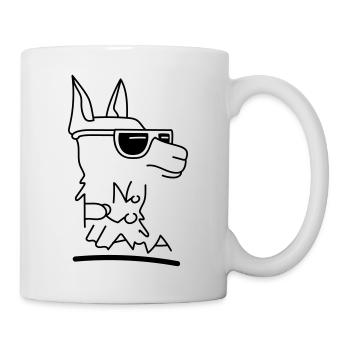 Lama -Prob Lama - Tasse - Weiß - Rechts