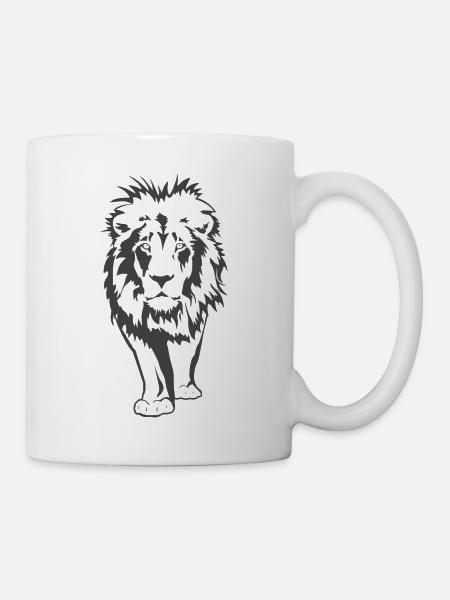 Lion Strong Grace King Gift - Mug - white