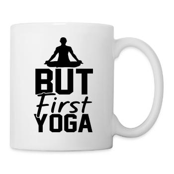 Mais d’abord le yoga - Mug blanc - blanc - Droite