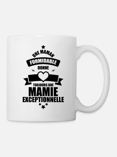 une maman formidable donne toujours une mamie - Mug blanc - blanc
