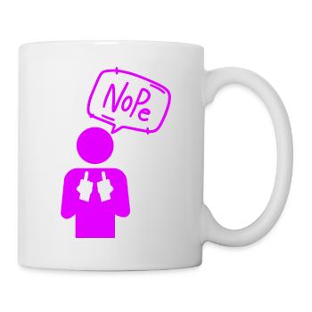Nope - Tasse - Weiß - Rechts
