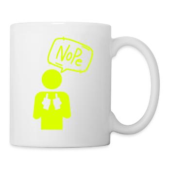 Nope - Tasse - Weiß - Rechts