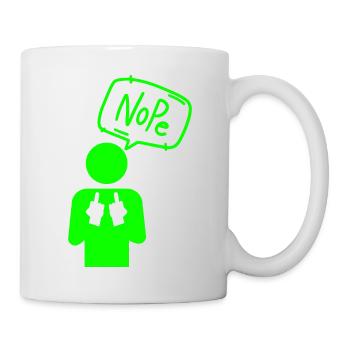 Nope - Tasse - Weiß - Rechts