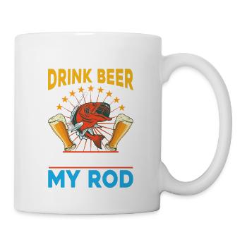 Je veux juste boire de la bière et du poisson - Mug blanc - blanc - Droite