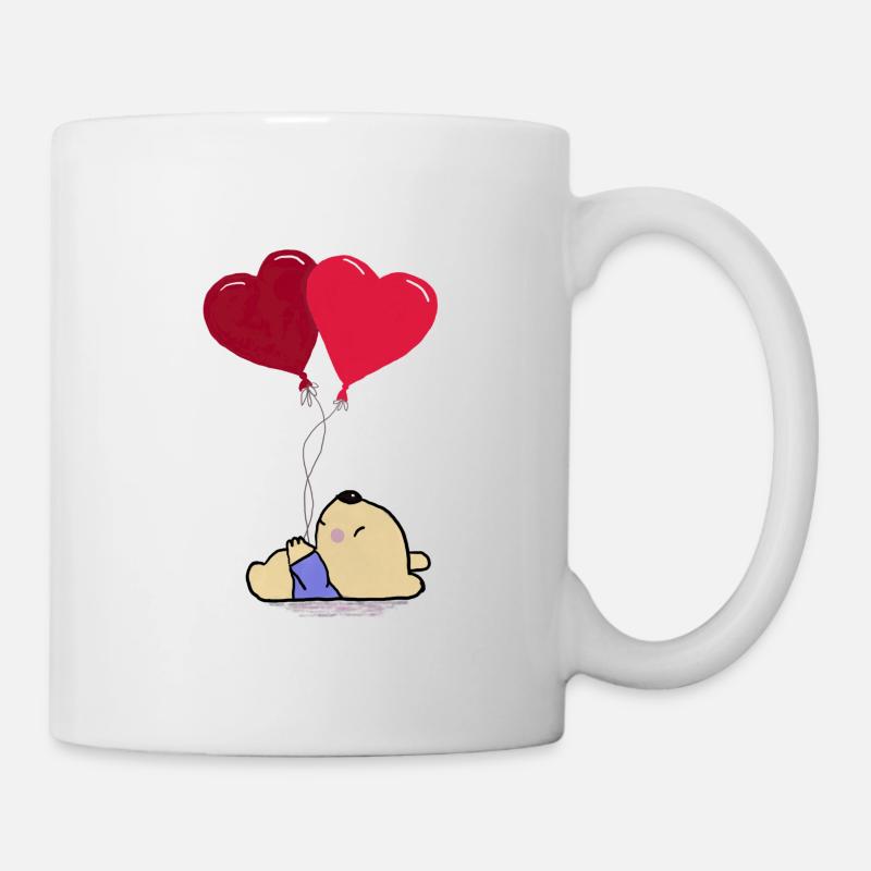 Red Balloons - Mug - white