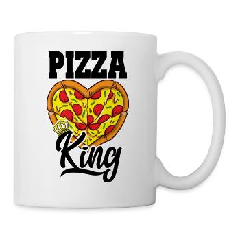 Funny Pizza Lover Pizza King Foodie - Mug - white - Right