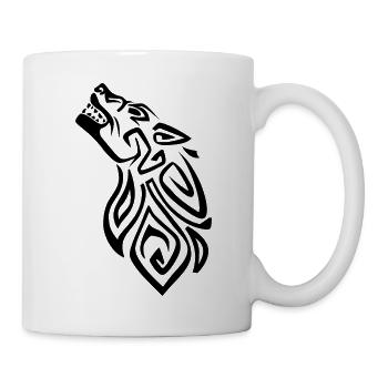 Personnage Viking Fenrir Fenriswolf Loup Enfant Loki - Mug blanc - blanc - Droite