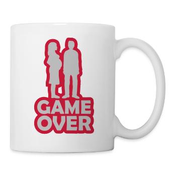 Démarrer un game over familial - Mug blanc - blanc - Droite