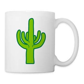 Desert Cactus Silhouette Plant - Mug - white - Right