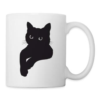 Black Cat Pose - Mug - white - Right