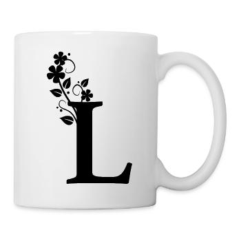 First letter L First name - Mug - white - Right