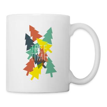 Temps de l’arbre - Noël de l’arbre de Noël - Mug blanc - blanc - Droite
